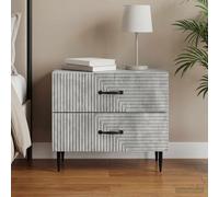 Cabinet de chevet avec tiroir Bois d'ingénierie Table nuit d'appoint vidaXL vida