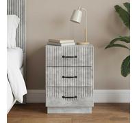 Cabinet de chevet avec tiroir Bois d'ingénierie Table nuit vintage vidaXL vidaXL