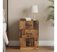 vidaXL Cabinet de chevet avec tiroir Chêne artisanal 43 x 41 x 63,5 cm