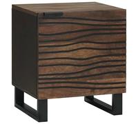 Cabinet de chevet bois de manguier massif Rangement d'objets personnels vidaXL v