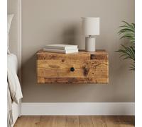 Cabinet de chevet mural avec tiroir Bois d'ingénierie Table nuit vidaXL vidaXL