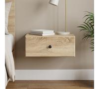 vidaXL Cabinet de chevet mural 2 pcs Chêne artisanal 49 x 34,5 x 20 cm