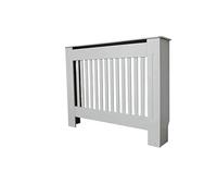 Cabinet de couverture de radiateur Cache-radiateur Mural En Bois Peint Blanc For Placard, Barbecue, Étagère