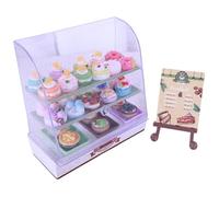 Cabinet de four miniature, étui de four miniature - Bread Shop Model Gabinet | Accessoire de scène de magasin de pâtisserie alimentaire réaliste d'anniversaire pour l'anniversaire d