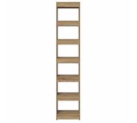 Cabinet de Livre SOLOMOON, CHIC Bibliothèque Polyvalente - Pour enfant/adulte - chêne artisanal 40x30x198 cm, BB2459