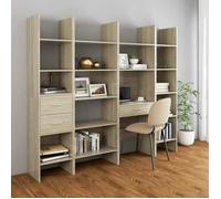 Cabinet de Livre SOLOMOON, CHIC Bibliothèque Polyvalente - Pour enfant/adulte - Chêne sonoma 40x35x180 cm, Bois d’ingénierie BB1593