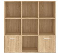 Cabinet de Livre SOLOMOON, CHIC Bibliothèque Polyvalente - Pour enfant/adulte - Chêne sonoma 98x30x98 cm, Bois d’ingénierie BB1548