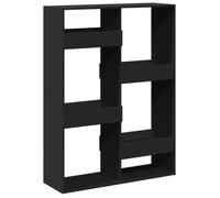Cabinet de Livre SOLOMOON, CHIC Bibliothèque Polyvalente - Pour enfant/adulte - noir 100x33x135 cm, bois d'ingénierie BB1331