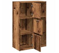Cabinet de Livre SOLOMOON, CHIC Bibliothèque Polyvalente - Pour enfant/adulte - vieux bois 60,5x30x90 cm, bois d'ingénierie BB2416