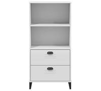 Cabinet de Livre SOLOMOON CHIC Bibliothèque Polyvalente - Pour enfant/adulte - VIKEN blanc 60x35x123 cm bois d'ingénierie BB1463