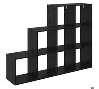 Cabinet de Livre SOLOMOON, CHIC Cloison Bibliothèque Polyvalente - Pour enfant/adulte - Chêne noir 137,5x29x103,5 cm, BB2986