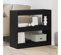 Cabinet De Livres En Chêne Noir Vidaxl - 80x30x72 Cm Noir