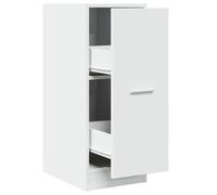 Cabinet de rangement,SOLDES Février,AVEC STOCKAGE,Placard en bois - Armoire d'apothicaire - Etagères réglables - blanche 30x41x77,5c