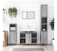 vidaXL Armoire de salle de bain gris béton 30x30x100 cm 831552