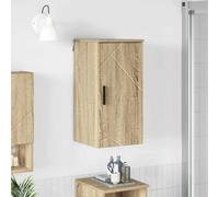 vidaXL Armoire murale salle de bain gris en contreplaqué - Meuble haut suspendu 883347