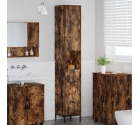 Cabinet de salle de bain avec tiroir Bois d'ingénierie & métal fin vidaXL vidaXL