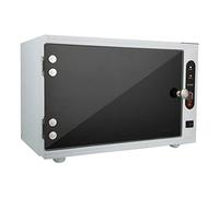 Cabinet de stérilisation UV et à haute température 2 en 1, Boîte de désinfection à grande capacité, 35,3 * 20,7 * 23,5 cm, Équipement de stérilisation pour serviettes et ciseaux chauds(Eu)