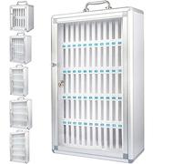Cabinet de Stockage de téléphonie Mobile Boîte de dépôt de dépôts en métal Locker de téléphone Portable avec numéroté et Verrouillage pour Les travaux d'usine d'examen en Classe, 24 Trous,
