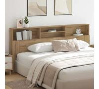 Vidaxl Cabinet De Tête De Lit Chêne Artisanal 220 X 19 X 101.5 Cm