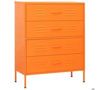 Cabinet de tiroirs - Cadre durable - Commode Orange 80x35x101 5 cm Acier - moderne_55302