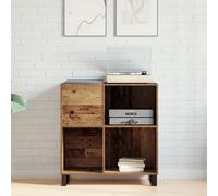 Cabinet D'enregistrement Vidaxl En Chêne Artisan 84,5x38x89 Cm En Bois D'ingénierie