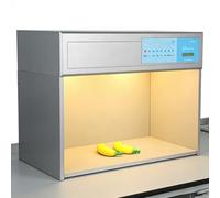 Cabinet d'évaluation des couleurs avec 6 sources LED réglables pour textiles et impression - Boîte lumineuse professionnelle adaptée aux jouets, cuir et plastiques, sources D65 TL84 F UV CWF U30