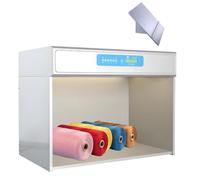 Cabinet d'évaluation des couleurs, caisson lumineux LED | 4/5/6 options d'éclairage, éclairage intelligent, bandes LED, for l'impression textile, idéal for l'évaluation