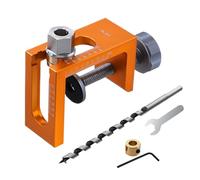 Cabinet Door Mounting Jig, 10mm Hinge Drilling Guide, Concealed Rebounder Tool, Precise Positioning Jig, Installation Hardware Aid for Cabinets, Closets, Garage, Carpenter