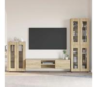 Cabinet en Bois avec étagère avec stockage Bois d'ingénierie vidaXL vidaXL