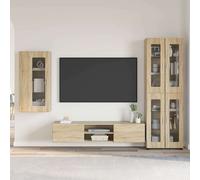 Cabinet en Bois avec étagère avec stockage Bois d'ingénierie vidaXL vidaXL