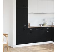 Cabinet En Chêne Noir Vidaxl - 30x46x81,5 Cm Noir