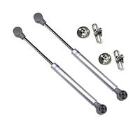 Cabinet gas spring support rod, Pack of 2 Gas Strut Lid Stay for Kitchen Cabinet Cupboard Toy Box Multicolor(Silver,A 100N)