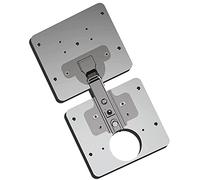 Cabinet Hinge Repair Plate, Hinge Mounting Plate Adapts to Hinge Cups of Different Sizes, Easy Installation Hinges, Fix The Hinged Stainless Steel Door Panels, for Furniture, Shelves, Cabinet