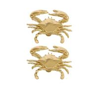 Cabinet Knob 2 Piece Coastal Beach Brass Crab Shape Door Pull Handle