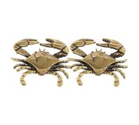 Cabinet Knob 2 Piece Coastal Beach Brass Crab Shape Door Pull Handle