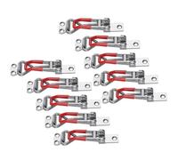 Cabinet Latch Lock - 10 Pack Toggle Clamp, Adjustable Fastener with Strong Grip, Stainless Steel Draw Latch with Anti rust Build, Heavy Duty Closure Hardware Set, Locking Clamp for Door