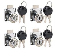 Cabinet Locks, Drawer Lock Key Accessory Set with Keys Easy Installation for Drawer Cabinet Wardrobe Office Desk Letter Box
