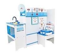 Cabinet médical en bois Siper Bleu - Jeux et jouets d'imitation pour enfants