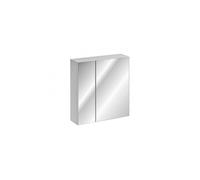 Cabinet miroir de salle de bain - Blanc - H 65 x L 60 x P 16,8 cm - Camille White