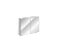 Cabinet miroir de salle de bain - Blanc - H 65 x L 90 x P 16,8 cm - Camille White