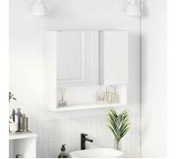 vidaXL Armoire Miroir Blanc 59 x 17 x 55 cm Bois d'ingénierie