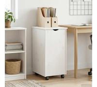 vidaXL Cabinet Roulant avec Roue Marron Miel 34 x 39 x 65,5 cm, Meuble à roulettes, Minimaliste et Rectangle, Parfait pour Bureau à Domicile, organise Aussi Le Salon