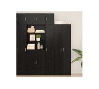 Cabinet Slim Chêne noir 30x42.5x225 cm Bois d ingénierie, Cabinet mural Chêne noir 30x42.5x40 cm Bois d ingénierie G