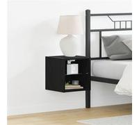 Cabinet TV LED 2 pcs Chêne Noir 30x28,5x30 cm Bois contraint