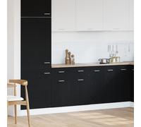 Cabinet Vidaxl Avec Tiroir En Chêne Noir, 80x46x81,5 Cm, Fabriqué En Bois D'ingénierie Noir