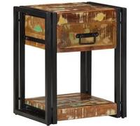 2 Armoires De Chevet Vidaxl 40x35x50 Cm En Bois Massif Récupéré