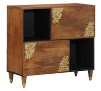 Cabinets Et Étagères De Rangement Média Vidaxl Miel Brun Bois Massif