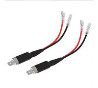 Câblage de conversion, caractéristiques stables Matériau plastique ABS haute fiabilité Résistance à la chaleur 2pcs H1 Led Adaptateur de support de câble à connecteur unique pour ampoules de phares à