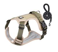 Câblage de marche pour chien - Ensemble de harnais de chien léger, harnais de chien réfléchissant confortable Harnais de chien réglable - harnais pour chien, collier ensemble avec REM