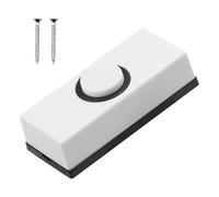 Câblage de sonnettes de porte, boutons poussoirs avec vis, interrupteurs de sonnette à montage mural, câblage dur, interrupteur de sonnette mural durable